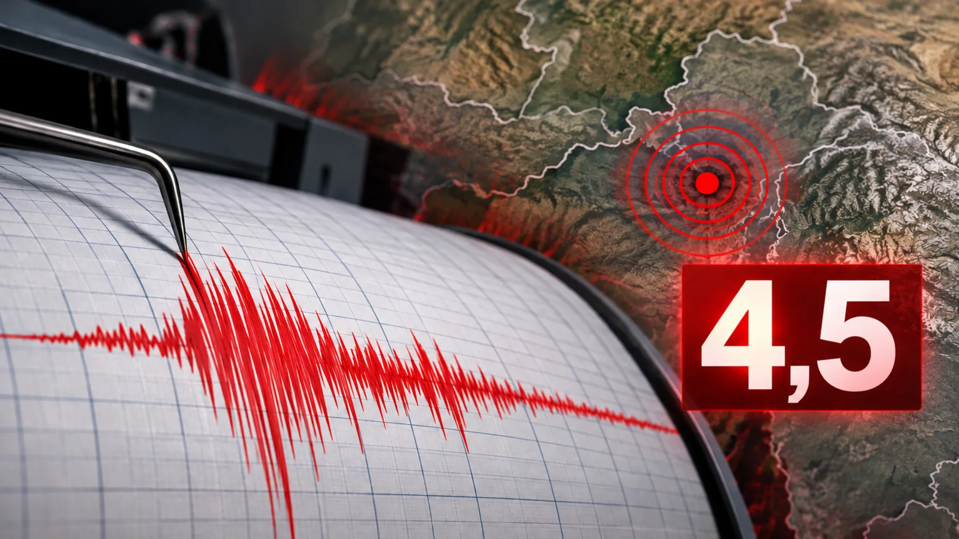 В Таджикистане произошло землетрясение магнитудой 4,5